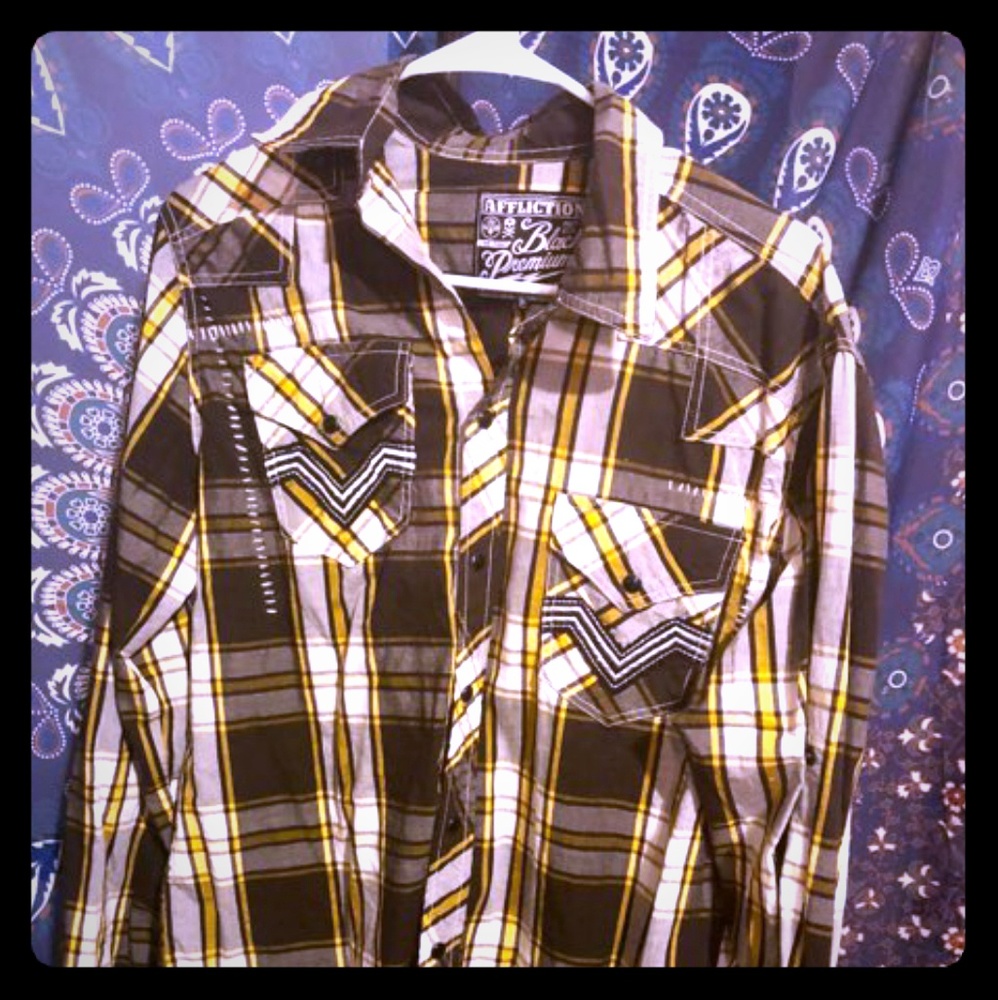 Affliction mens shirt